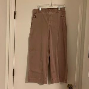 Spanx XL Wide Leg Ankle Pant Light Maroon